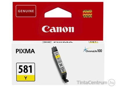 Canon 581XL (CLI-581XL Y) sárga eredeti tintapatron