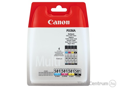 Canon 581 (CLI-581 BK,C,M,Y) eredeti 4db-os patron csomag