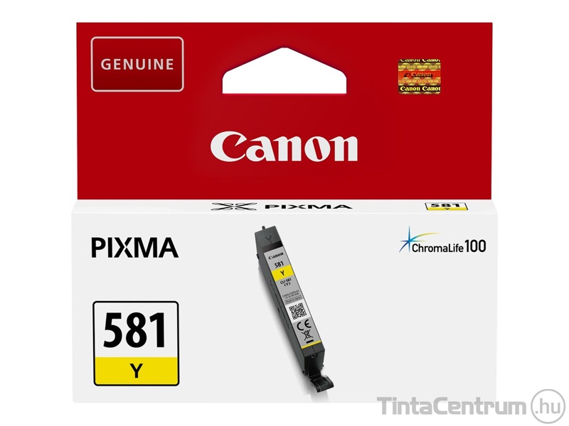 Canon 581 (CLI-581Y) sárga eredeti tintapatron