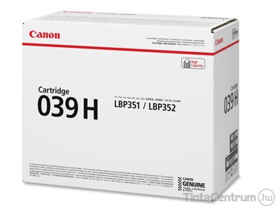 Canon 039H (CRG-039H) fekete [25000 oldal] eredeti toner