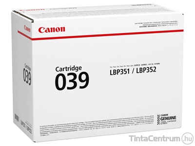 Canon 039 (CRG-039) fekete [11000 oldal] eredeti toner