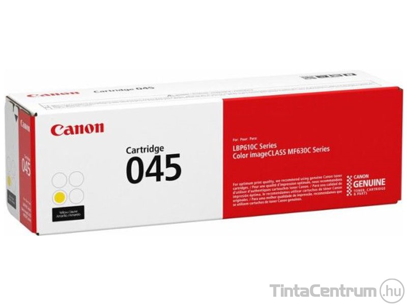 Canon 045 (CRG-045) sárga [1300 oldal] eredeti toner