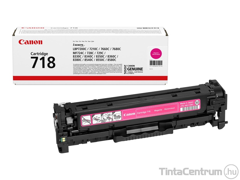 Canon 718 (CRG-718) magenta [2900 oldal] eredeti toner