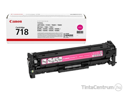 Canon 718 (CRG-718) magenta [2900 oldal] eredeti toner