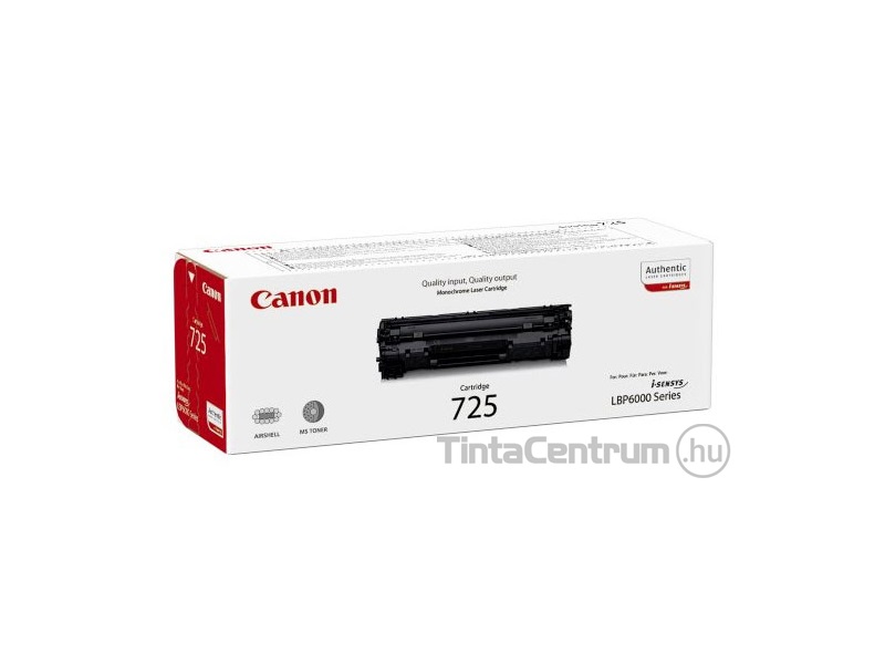 Canon 725 (CRG-725) fekete [1600 oldal] eredeti toner