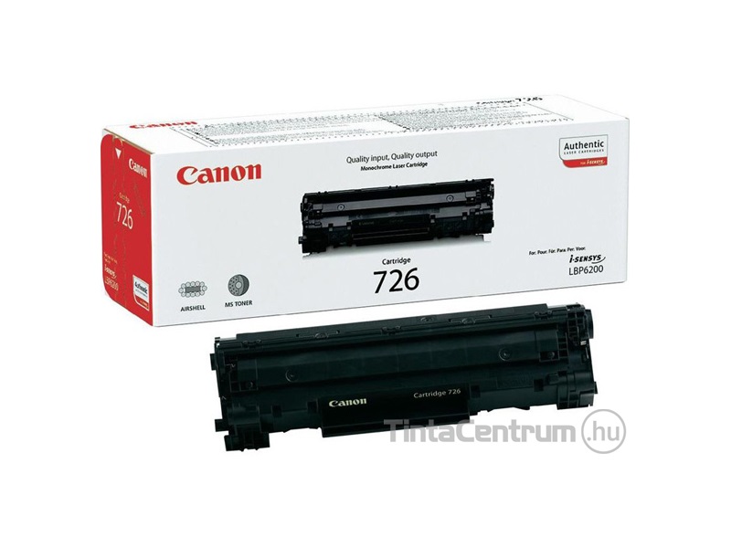 Canon 726 (CRG-726) fekete [2100 oldal] eredeti toner