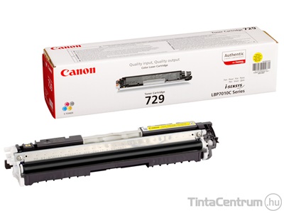 Canon 729 (CRG-729) sárga [1000 oldal] eredeti toner