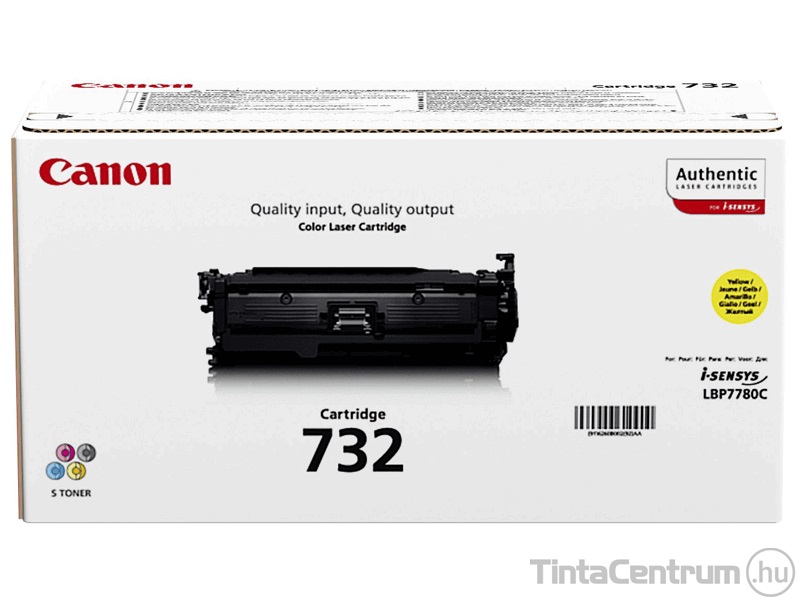 Canon 732 (CRG-732) sárga [6400 oldal] eredeti toner