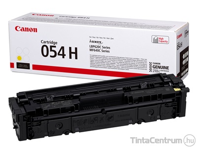 Canon 054H (CRG-054H) sárga [2300 oldal] eredeti toner