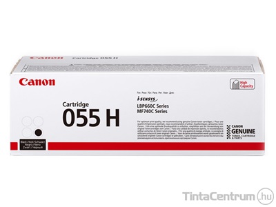 Canon 055H (CRG-055H) fekete [7600 oldal] eredeti toner