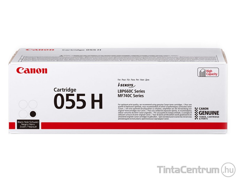 Canon 055H (CRG-055H) fekete [7600 oldal] eredeti toner