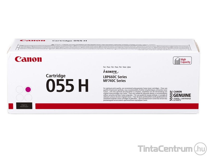 Canon 055H (CRG-055H) magenta [5900 oldal] eredeti toner