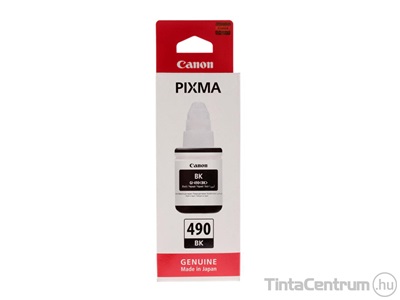 Canon 490 (GI-490 BK) fekete [6000 oldal] eredeti utántöltő tinta