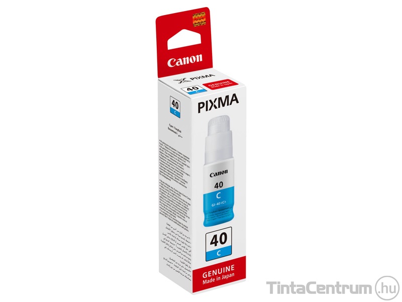 Canon 40 (GI-40 C) ciánkék [7700 oldal] eredeti utántöltő tinta