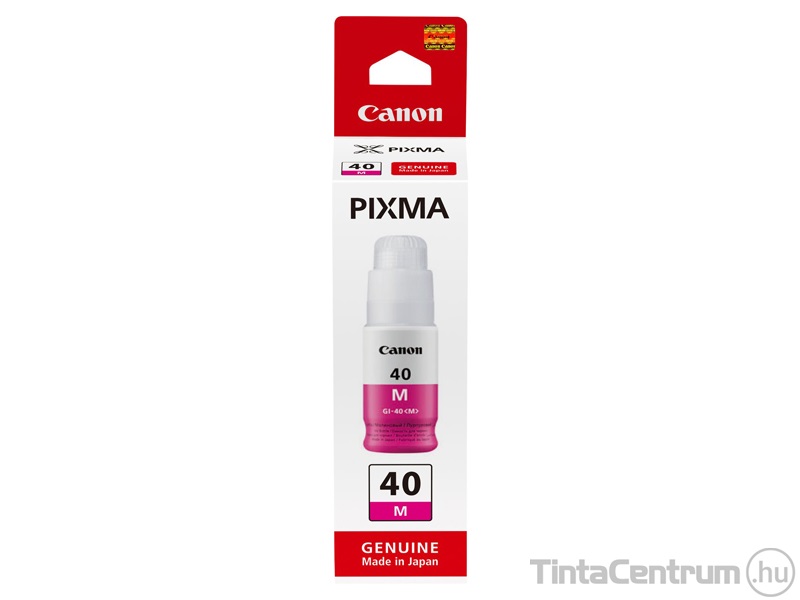 Canon 40 (GI-40 M) magenta [7700 oldal] eredeti utántöltő tinta