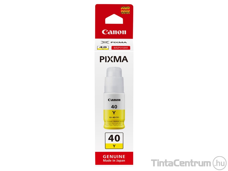 Canon 40 (GI-40 Y) sárga [7700 oldal] eredeti utántöltő tinta