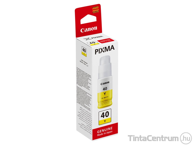 Canon 40 (GI-40 Y) sárga [7700 oldal] eredeti utántöltő tinta