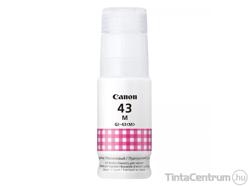 Canon 43 (GI-43 M) magenta [8000 oldal] eredeti utántöltő tinta