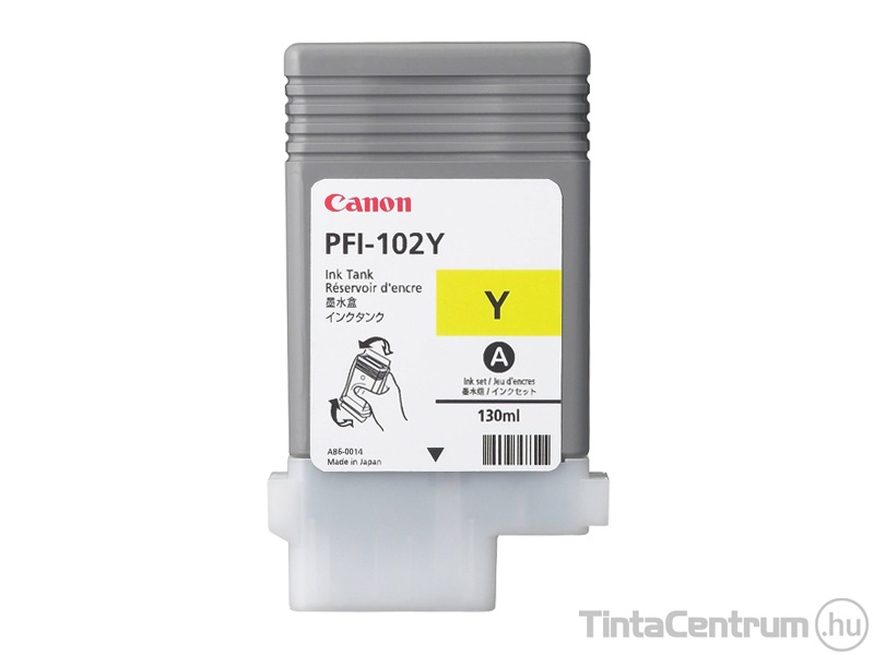 Canon PFI-102Y sárga eredeti tintapatron