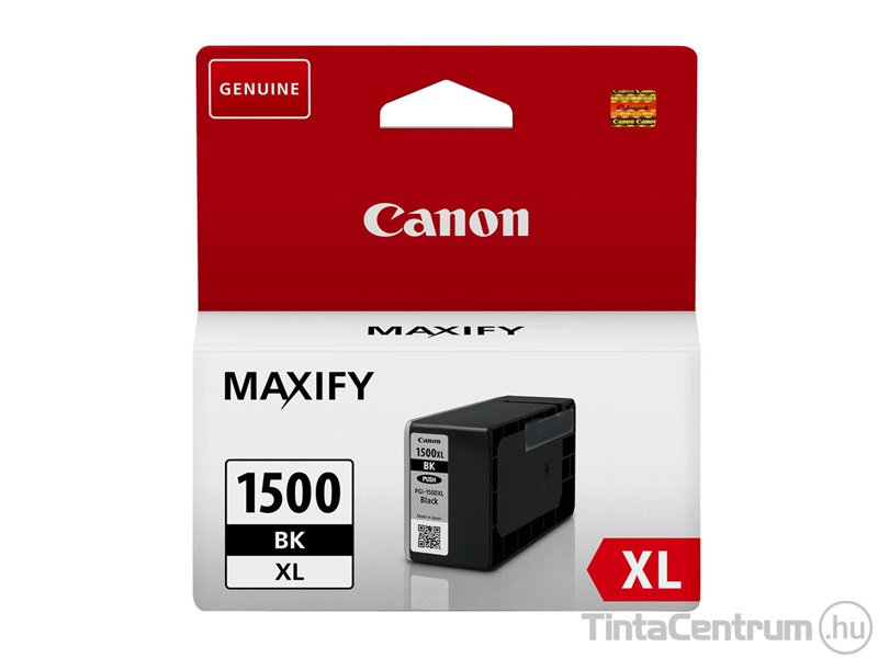 Canon 1500XL (PGI-1500XL BK) fekete eredeti tintapatron