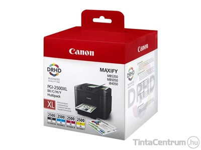 Canon 2500XL (PGI-2500XL BK,C,M,Y) eredeti 4db-os patron csomag