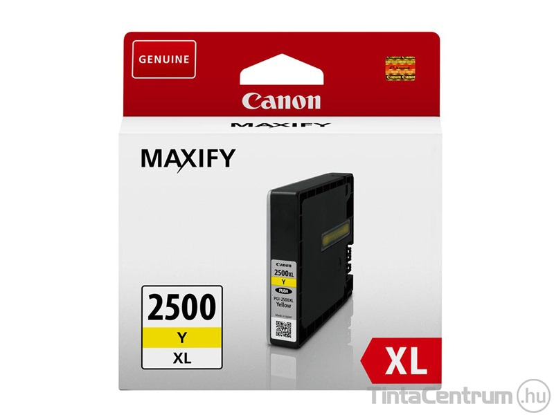 Canon 2500XL (PGI-2500XL Y) sárga eredeti tintapatron