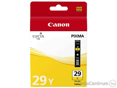 Canon 29 (PGI-29Y) sárga eredeti tintapatron