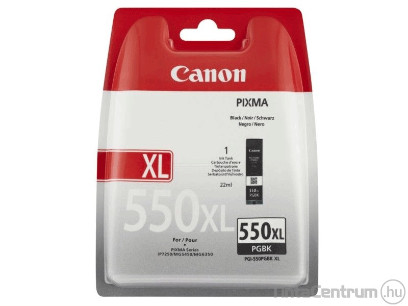 Canon 550XL (PGI-550XL BK) fekete eredeti tintapatron