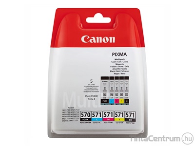 Canon 570/571 (PGI-570/CLI-571) eredeti 5db-os patron csomag