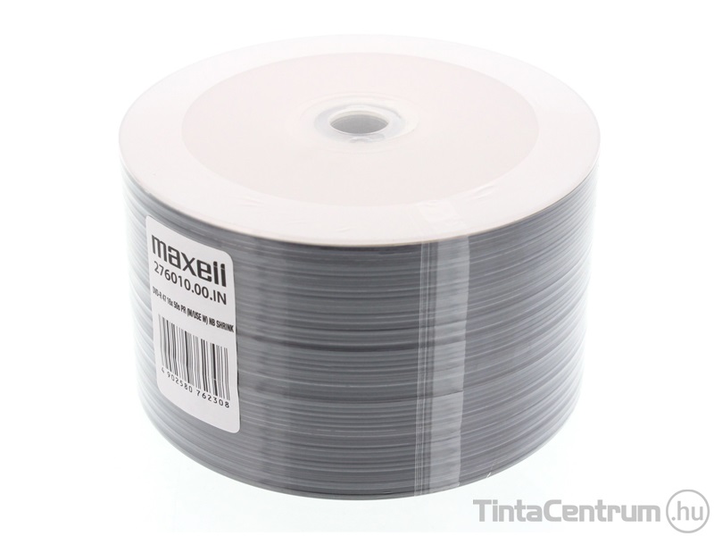 DVD-R lemez, nyomtatható, 4,7GB, 16x, hengeren, MAXELL "SHRINK" 50db/csomag