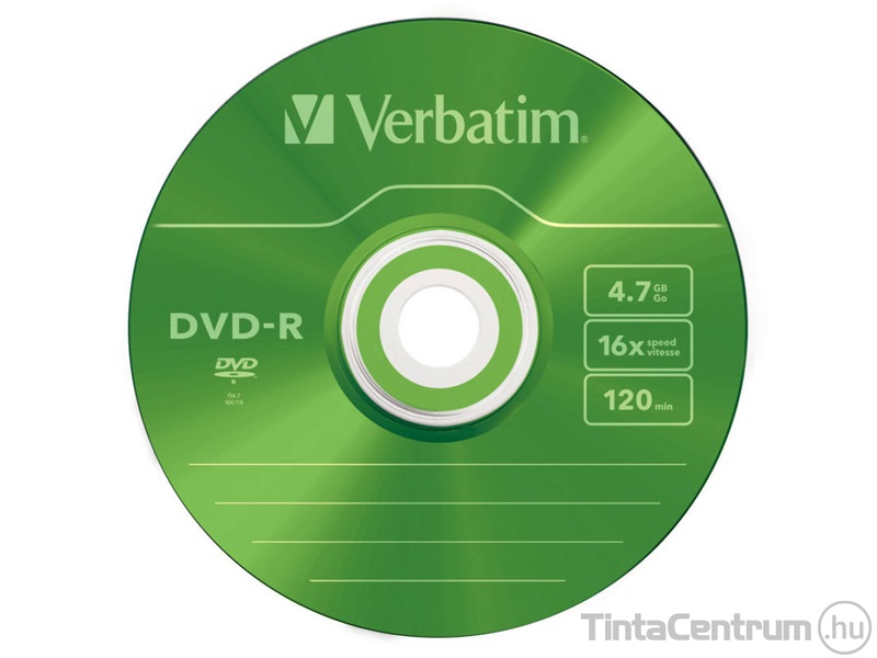 DVD-R lemez, színes felület, AZO, 4,7GB, 16x, vékony tok, VERBATIM 5db/csomag