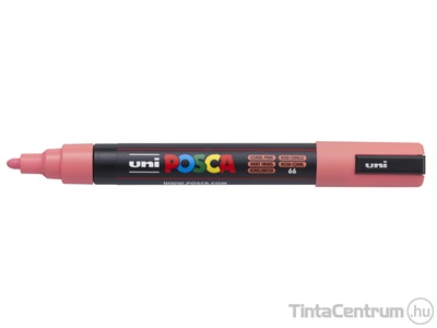 Dekormarker, kúpos, 0,9-1,3mm, UNI "Posca PC-3M", korall