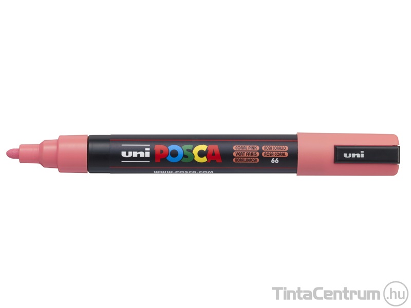 Dekormarker, kúpos, 0,9-1,3mm, UNI "Posca PC-3M", korall