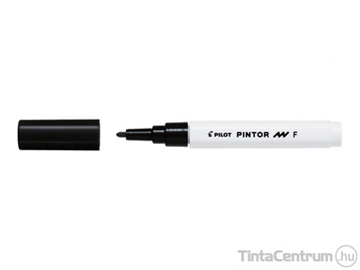 Dekormarker, kúpos, 1mm, PILOT "Pintor F", fekete