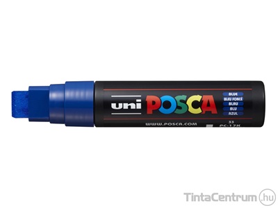 Dekormarker, vágott, 17mm, UNI "Posca PC-17K", kék