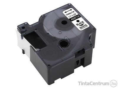 Dymo D1 53713 (24mm x 7m, fekete-fehér) kompatibilis szalag kazetta