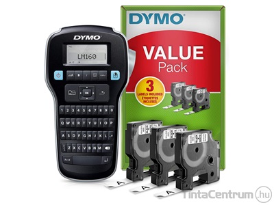 Dymo LabelManager 160 kézi feliratozógép + 3db 45013-as kazetta