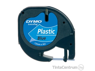 Dymo LetraTAG 59426 (12mm x 4m, kék) műanyag eredeti szalag kazetta