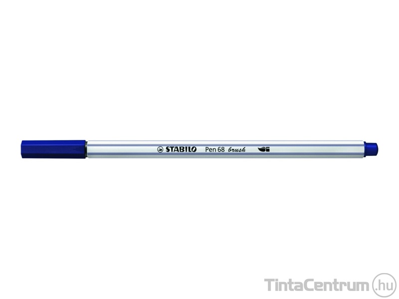 Ecsetirón, STABILO "Pen 68 brush", sötétkék