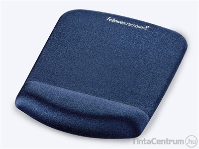 Egérpad csuklótámasszal, habtöltésű, FELLOWES "PlushTouch™", kék