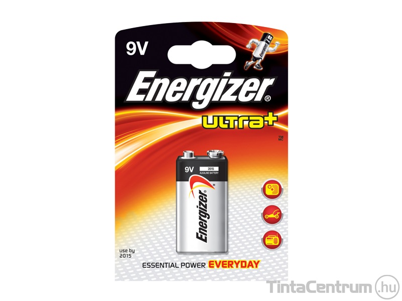 Elem, 9V, ENERGIZER "Ultra+" 1db/csomag