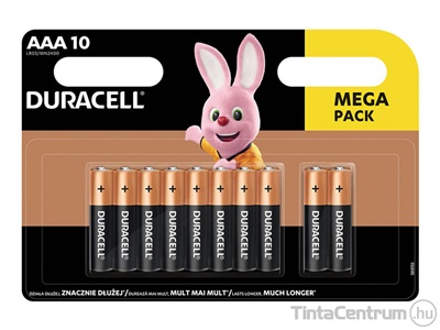 Elem, AAA mikro, DURACELL "Basic" 10db/csomag