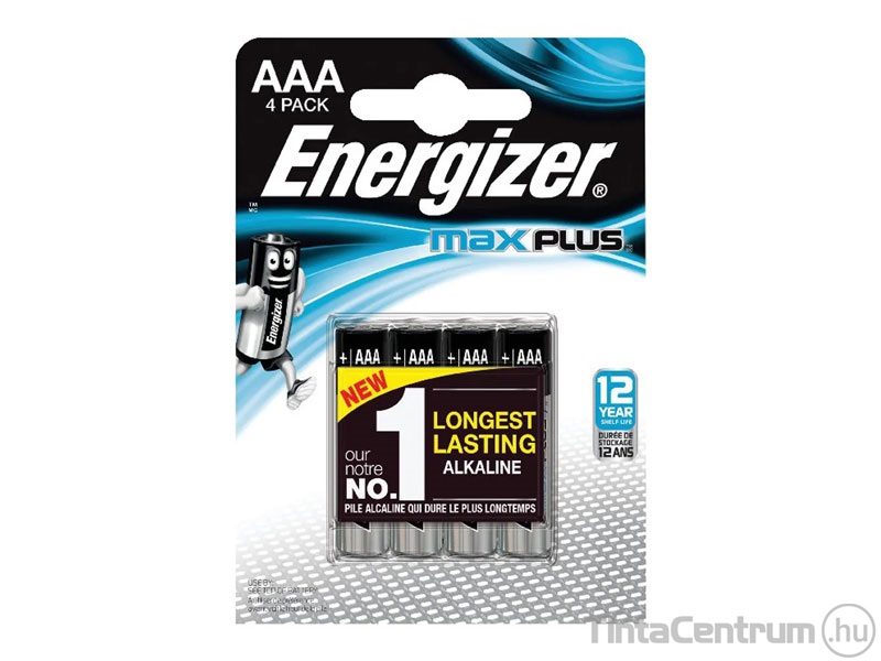 Elem, AAA mikro, ENERGIZER "Max Plus" 4db/csomag