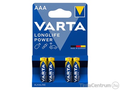 Elem, AAA mikro, VARTA "Longlife Power" 4db/csomag