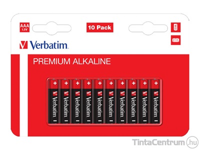 Elem, AAA mikro, VERBATIM "Premium" 10db/csomag