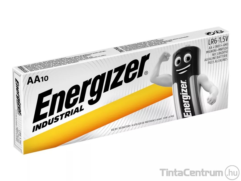 Elem, AA ceruza, ENERGIZER "Industrial" 10db/csomag