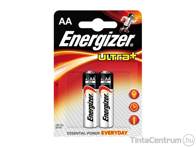 Elem, AA ceruza, ENERGIZER "Ultra+" 2db/csomag