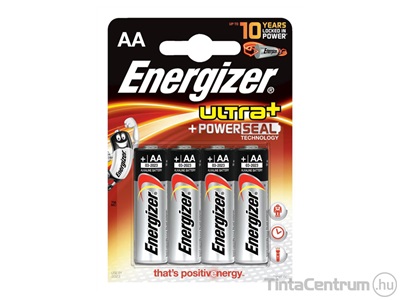 Elem, AA ceruza, ENERGIZER "Ultra+" 4db/csomag