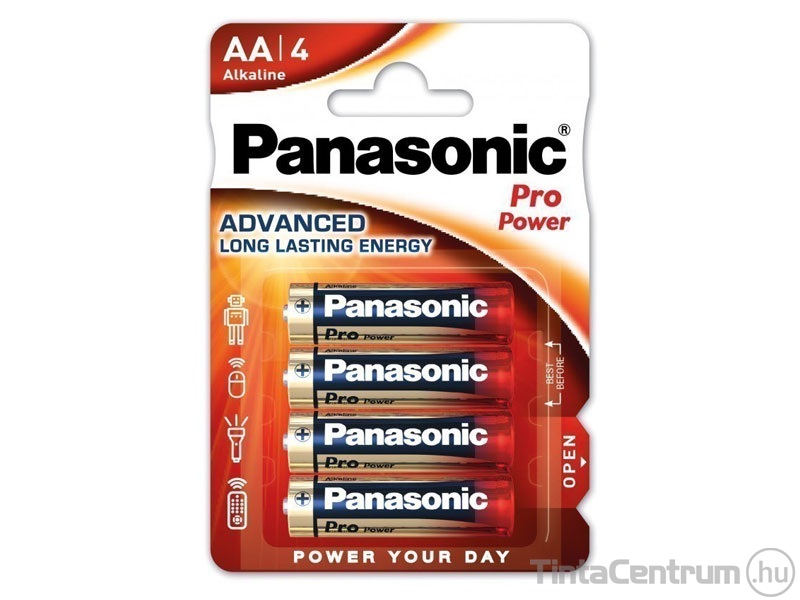 Elem, AA ceruza, PANASONIC "Pro power" 4db/csomag