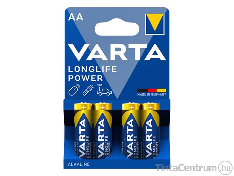 Elem, AA ceruza, VARTA "Longlife Power" 4db/csomag